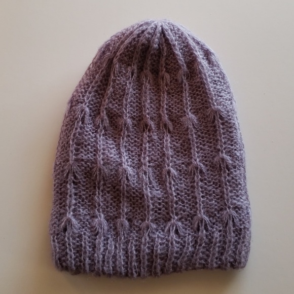 Staring at Stars Women's knit purple beanie - Picture 1 of 4